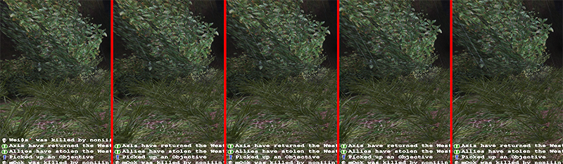 Sample input frames